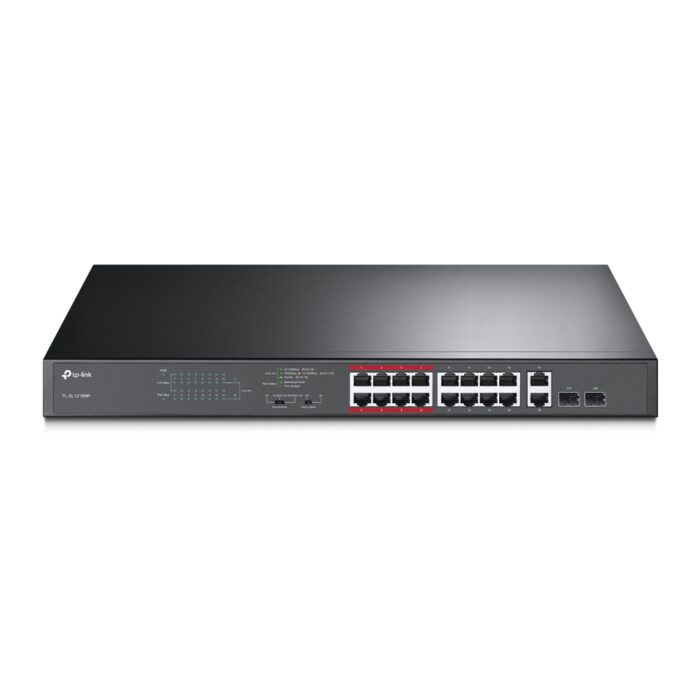 TP-Link TL-SL1218MP 16-Port 10/100 Mbps + 2-Port Gig. Switch 2-SFP 16-PoE+(250W)