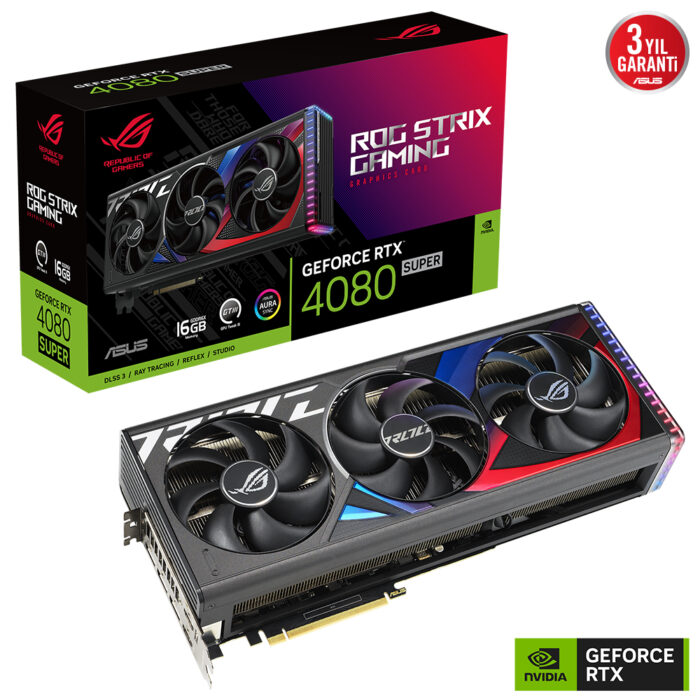 Asus 16GB ROG-STRIX-RTX4080S-16G-GAMING GDDR6X 256Bit 2xHDMI 3xDP RGB DLSS3