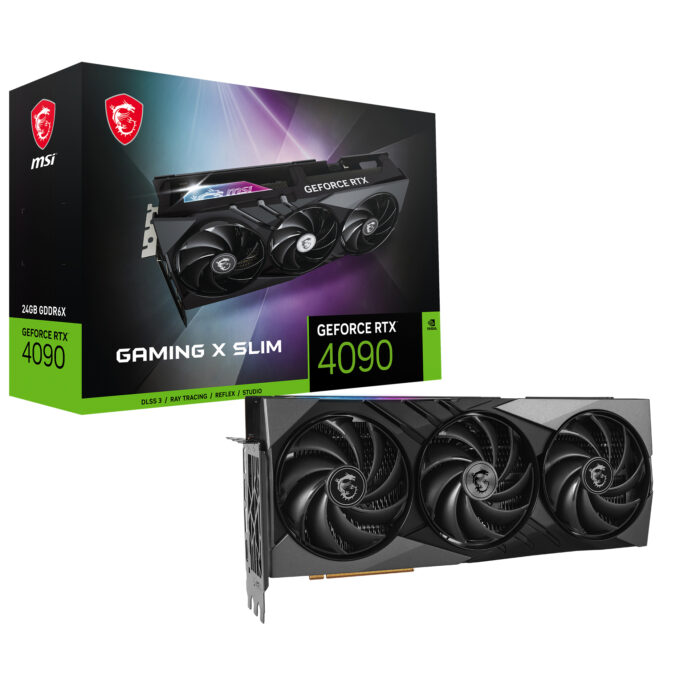 MSI 24GB GEFORCE RTX 4090 GAMING X SLIM 24G GDDR6X  384Bit HDMI 3xDP DLSS3