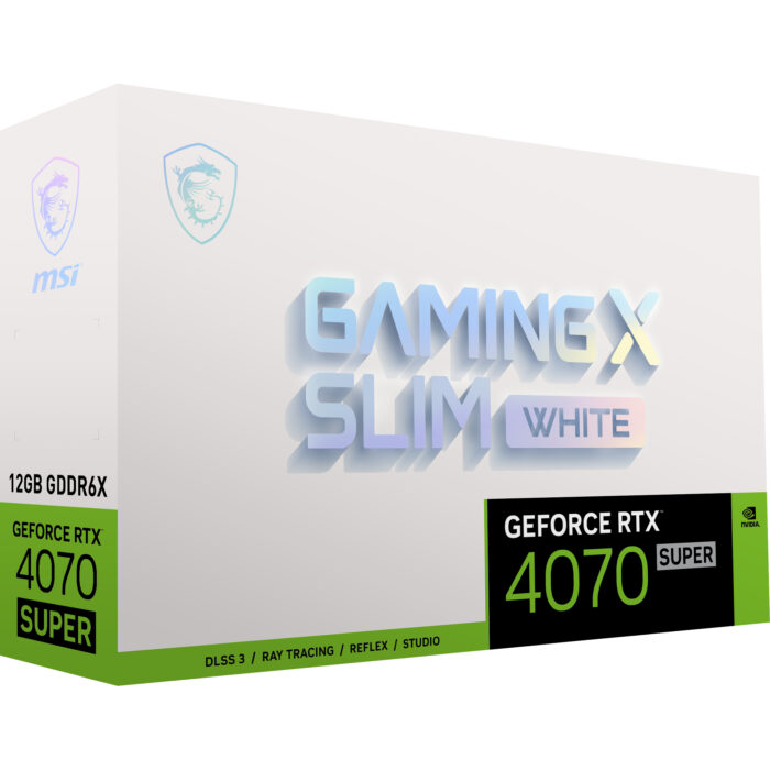 MSI 12GB GEFORCE RTX 4070 SUPER 12G GAMING X SLIM WHITE GDDR6X 192Bit HDMI 3xDP