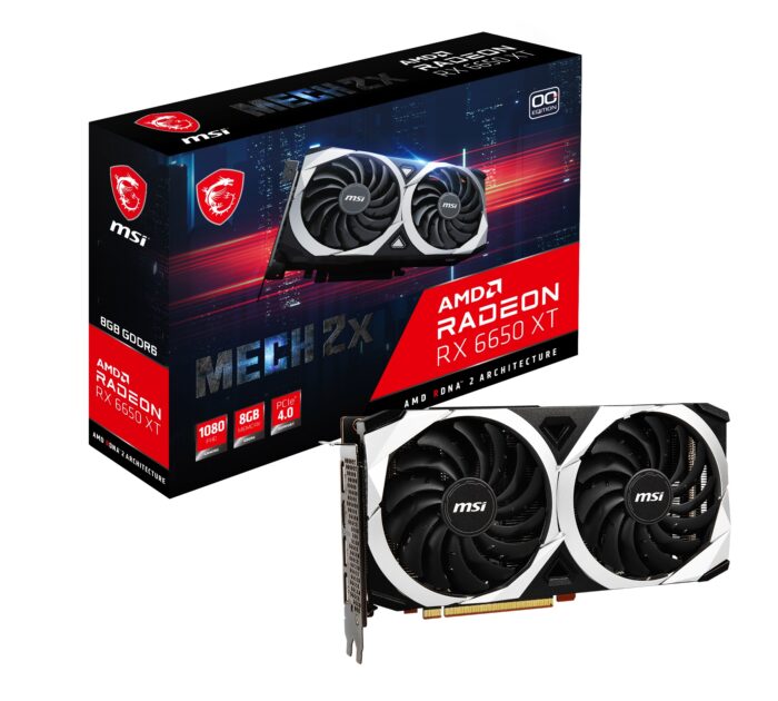 MSI 8GB RADEON RX 6650 XT MECH 2X 8G OC GDDR6 [128Bit] HDMI 3xDP