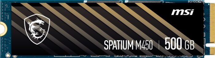 MSI 500GB SPATIUM M450 PCIe 4.0 NVMe M.2 500GB M2 SSD 3600-2300MB/s