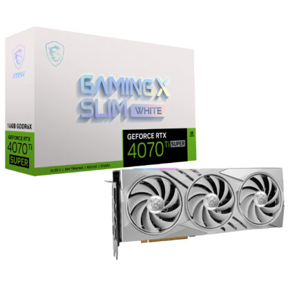 MSI 16GB GEFORCE RTX 4070 TI SUPER 16G GAMING X SLIM WHITE GDDR6X 256Bit HDMI