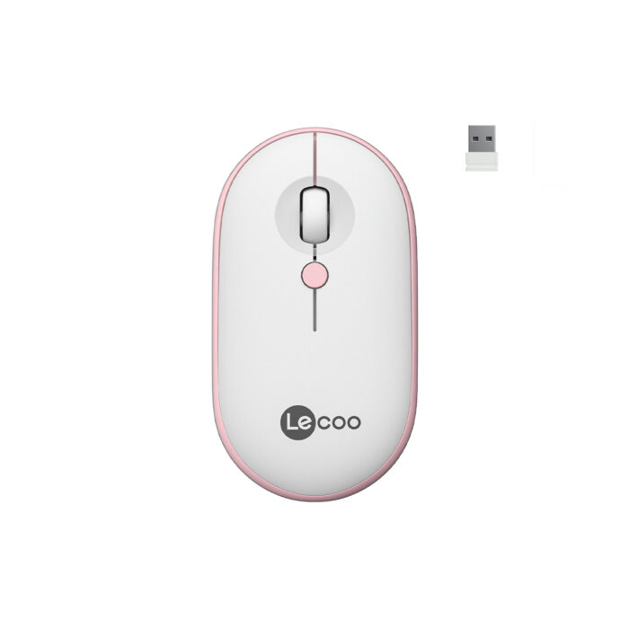 LENOVO LECOO WS212 PEMBE KABLOSUZ 1600DPI 4 TUŞLU OPTİK MOUSE