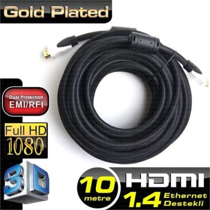 DARK DK-HD-CV14L1000 10 Mt 4K / 3D 1.4V Altın Uçlu HDMI Kablo