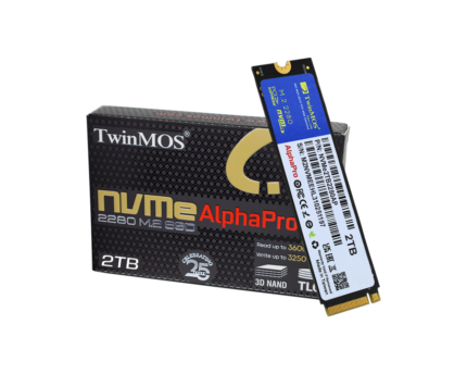 TWINMOS NVMe2TB2280AP AlphaPro M.2 2TB (3600/3250MB/s) PCIe + NVMe (3D NAND) SSD Disk (22x80MM)