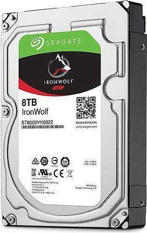 SEAGATE ST8000VN004 IRONWOLF 3.5" 8TB 7200rpm 256mb Sata 7/24 NAS Harddisk