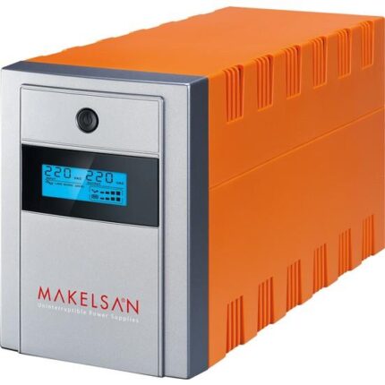 MAKELSAN LION 1200 VA LCD /USB (2x12V 7AH Akü) Line Interactive 5/10 dk UPS