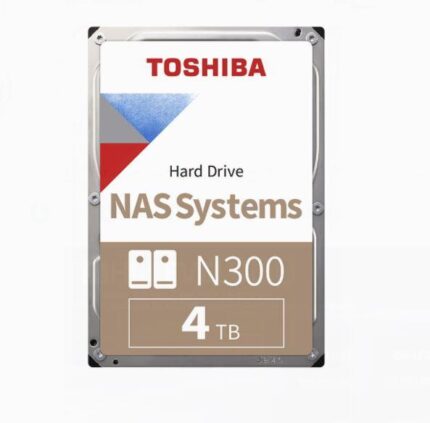 TOSHIBA HDWG440UZSVA N300 3.5" 4TB 7200rpm 256mb Sata 7/24 NAS Harddisk