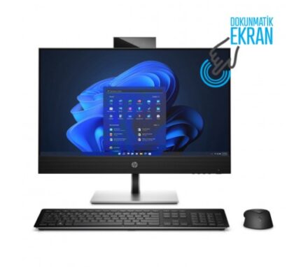 HP ProOne 440 G9 6D395EA i7-12700T 8GB 512GB SSD O/B UHD 770 Dokunmatik 23.8" Siyah DOS All in One PC