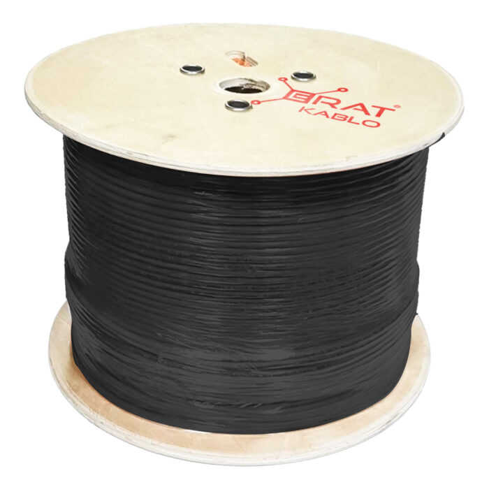 ERAT DMP1ER2552IHBUU185 CAT6 U/UTP 500 Metre 23awg PE Siyah Outdoor Network Kablosu