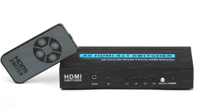 DARK DK-HD-SW4X1K HDMI Switch 4 Giriş 1 Çıkışlı