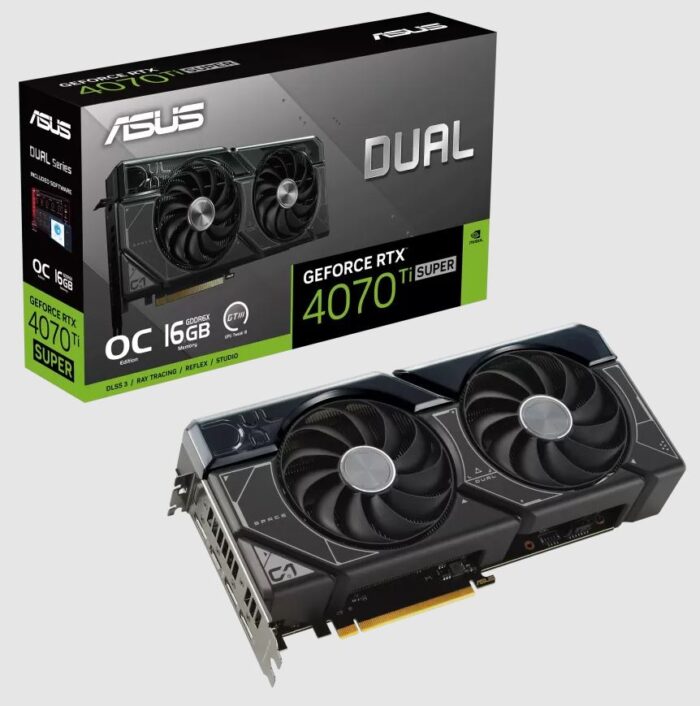 ASUS DUAL-RTX4070TIS-O16G 16GB Geforce RTX4070TiS GDDR6X 256bit HDMI 3xDP 16x Ekran Kartı