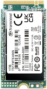 TRANSCEND TS1TMTE400S 400S M.2 1TB (2000/1700MB/s) PCIe + NVMe (3D NAND) SSD Disk (22x42MM)