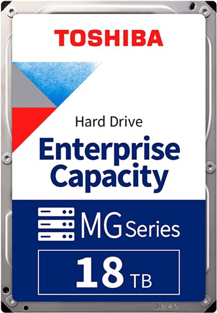 TOSHIBA MG09ACA18TE MG Series 3.5" 18TB 7200rpm 512MB SATA Enterprise 7/24 Harddisk