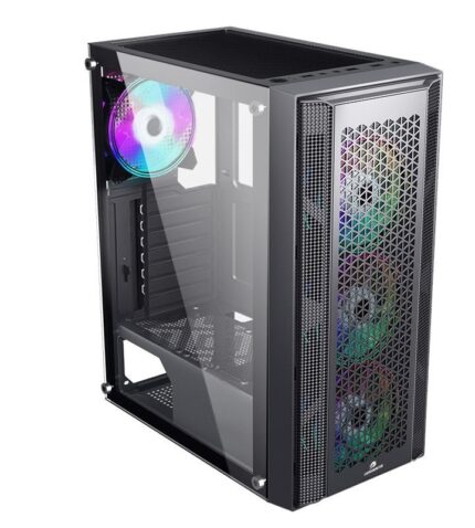 GAMEBOOSTER GB-F3107B 650W 80+ Bronze Siyah Mesh Panel Mid Tower ATX Kasa