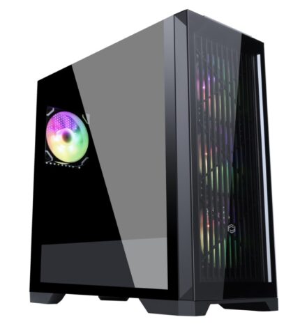 FRISBY FC-9455G VETRO 850W 80+ Bronze Siyah Dual-Ring RGB Fan Mid Tower ATX Kasa