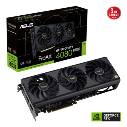 16 GB ASUS PROART RTX4080S-O16G GDDR6X 256bit 2640MHz OC HDMI 3xDP DLSS3 EKRAN